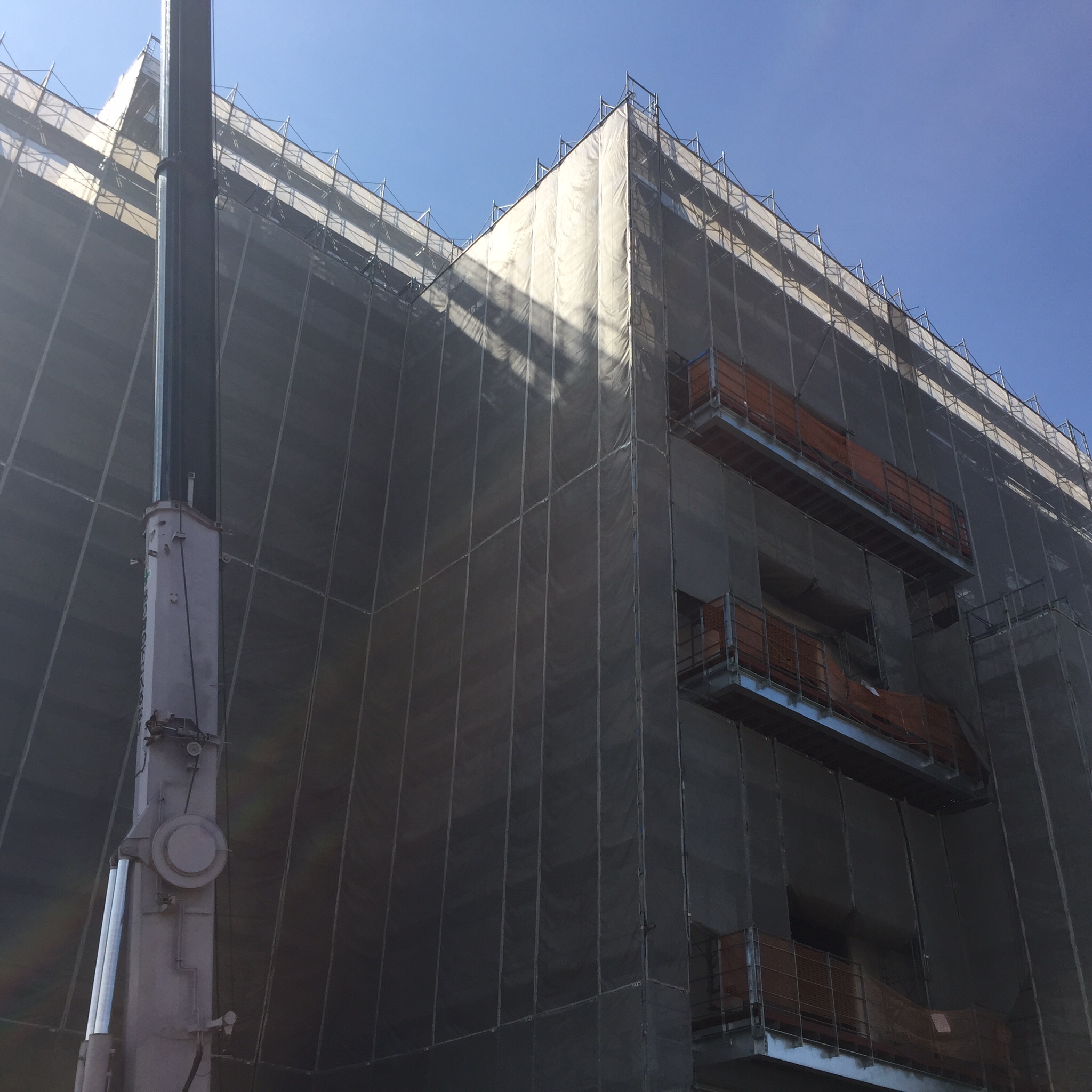 Ｎ社工場新築工事(外部足場)