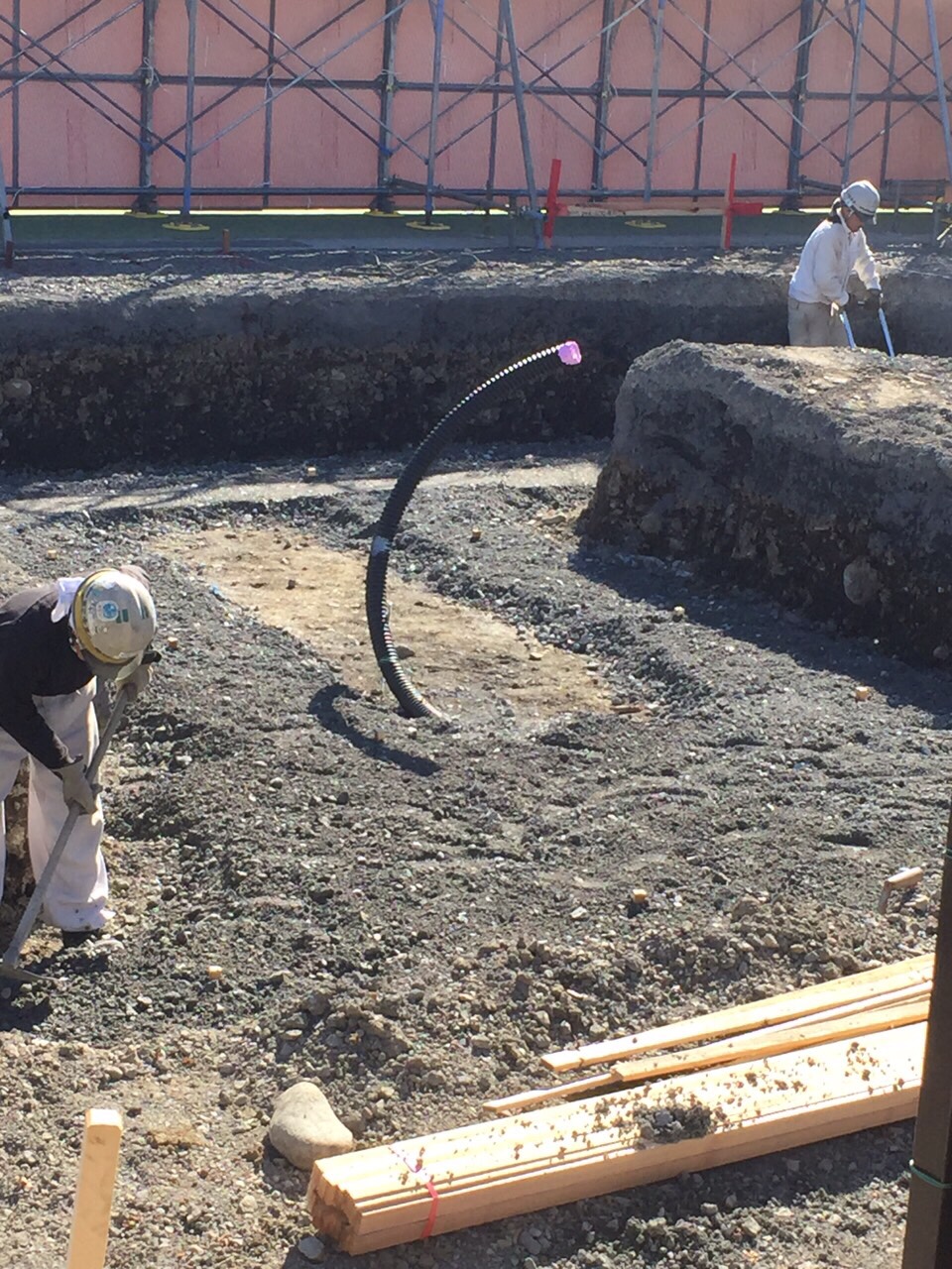 運動公園 基礎工事